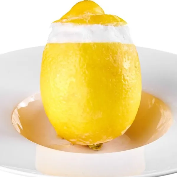 Limón helado rellena