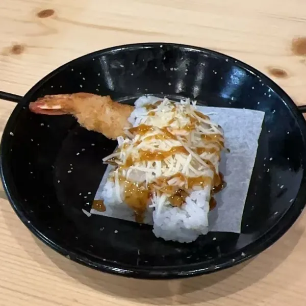 sushi horno langostino con queso