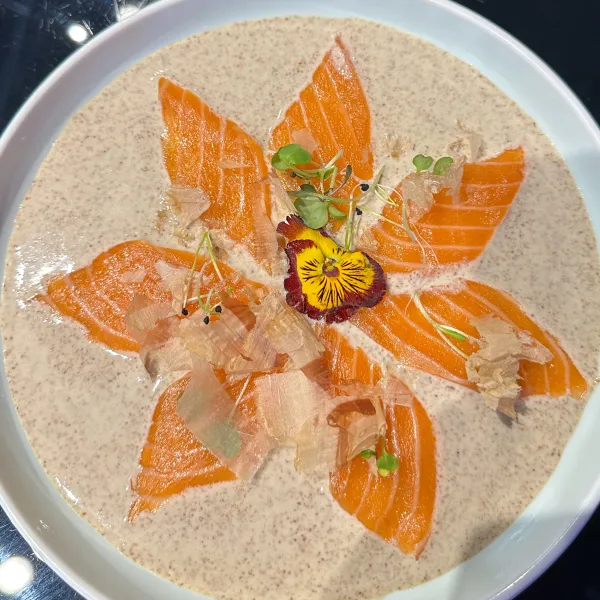 Carpaccio shake sesamo